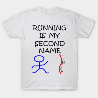 Stick Figure Running T-Shirt